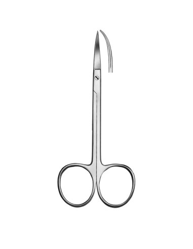 Tijera Curva Dentada para Encias 12cm.