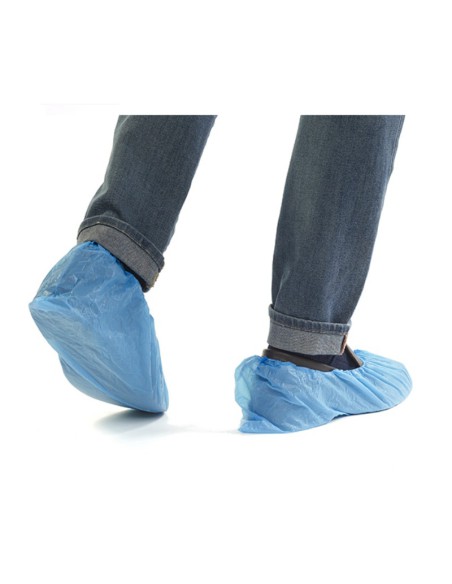 Cubrezapatos PVC Protector Talla Unica Azul 100 uds