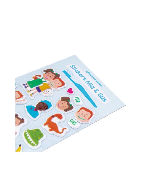 Pegatinas con Relieve de Mia y Gus