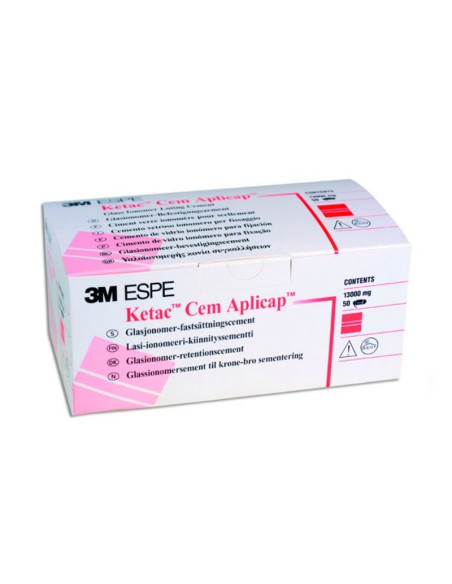 Ketac Cem Aplicap Cemento Ionómero Reposición 50 cápsulas 13g.