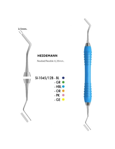 Espátula Heidemann Colori Silikon LS 2,5mm-0,3mm Flex