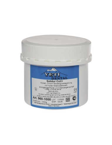 Solidur R Aleación Cromo-Cobalto Esqueléticos Bote