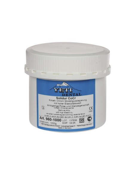 Solidur R Aleación Cromo-Cobalto Esqueléticos Bote