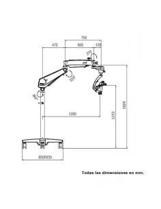 Microscopio Dental Magna con Montaje Suelo 2