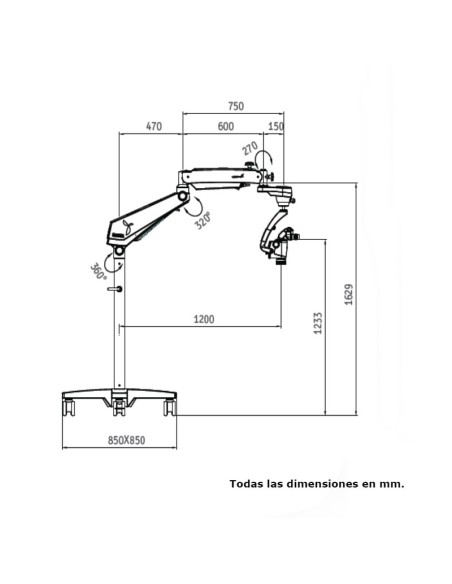 Microscopio Dental Magna con Montaje Suelo