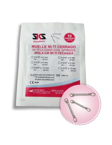 Muelle NiTi Cerrar Espacios 0,012mm Ortodoncia Bolsa 10uds.