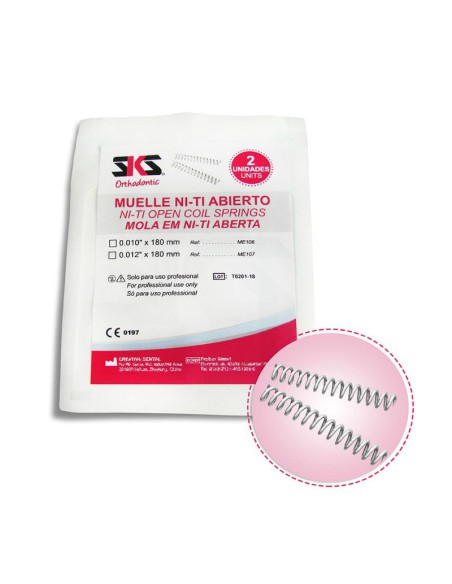 Muelle NiTi Apertura de Espacios Ortodoncia Bolsa 2 uds.
