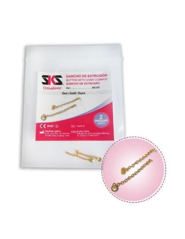 Gancho de Extrusión 2,5cm Base Redonda 2 uds.