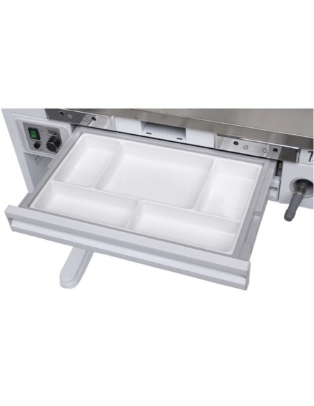 Puesto de Trabajo Doble Max Work Twin Inox con 2 Aspiradores y 2 Lámparas