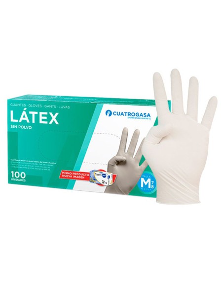 Guantes de Látex sin Polvo