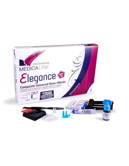 Elegance Composite NanoHíbrido Universal Intro Kit 5 Jeringas y Adhesivo