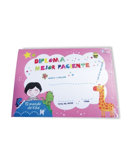 Diploma al Mejor Paciente Paquete Surtido 20 uds.