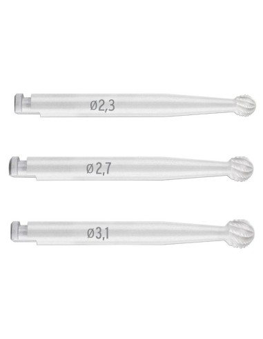 Fresa Cerámica Redonda Cerabur CA Tallo Largo 1 unidad