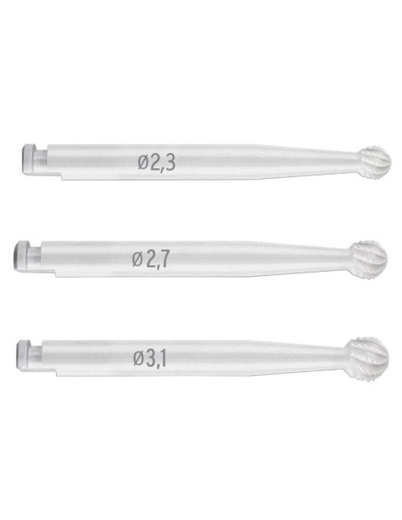 Fresa Cerámica Redonda Cerabur CA Tallo Largo 1 unidad