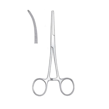 Pinza Hemostática Kocher de Cirugía con Diente 15cm Punta Curva Carl Martin