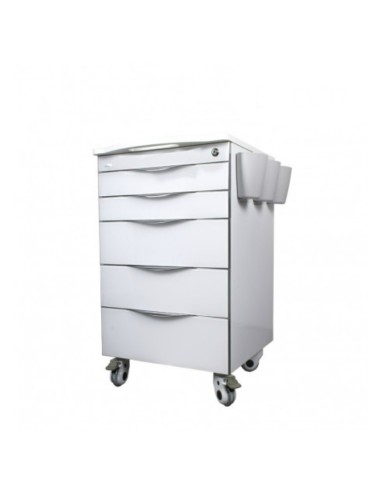 Carrito Móvil 6 Cajones con Encimera y 3 Cubetas