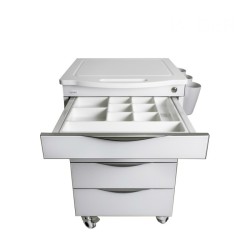 Carrito Móvil 6 Cajones con Encimera y 3 Cubetas 2