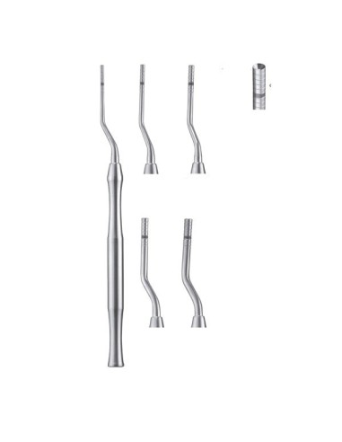 Osteotomo Cóncavo Angulado Punta Recta Forma de Bayoneta de Carl Martin