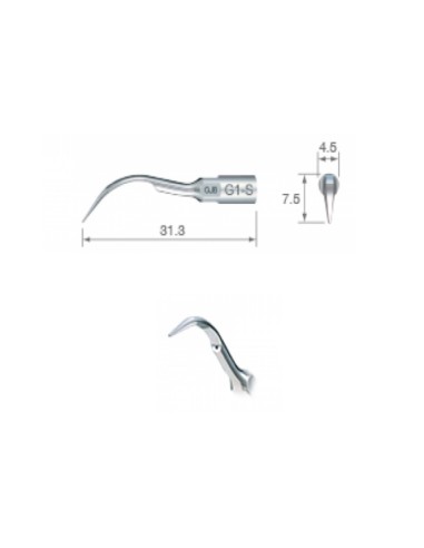 Punta Ultrasonidos G1-S Escarificación VarioSurg 1 unidad