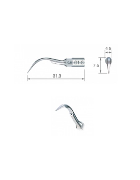 Punta Ultrasonidos G1-S Escarificación VarioSurg 1 unidad