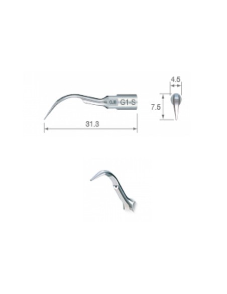 Kit Puntas Ultrasonidos Cirugía Endodóntica VarioSurg 6 uds