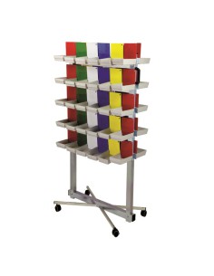 Carro Porta Bandejas + 60 bandejas pequeñas