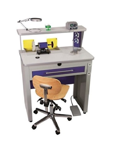 Mesa de Trabajo Metálica 1 Puesto para Repasado