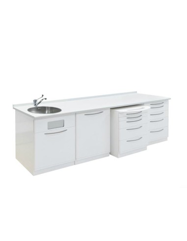 Módulo Rodable 5 Cajones con Encimera