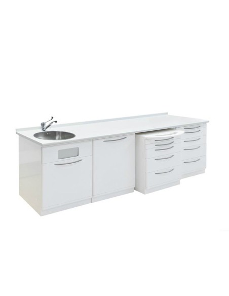 Módulo Rodable 5 Cajones con Encimera