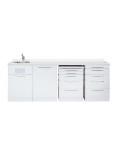 Módulo Rodable 5 Cajones con Encimera