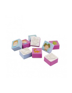 Juego de Sellos con Tinta Mía, Gus y Compañía 8 uds 2