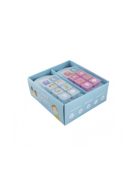 Juego de Sellos con Tinta Mía, Gus y Compañía 8 uds