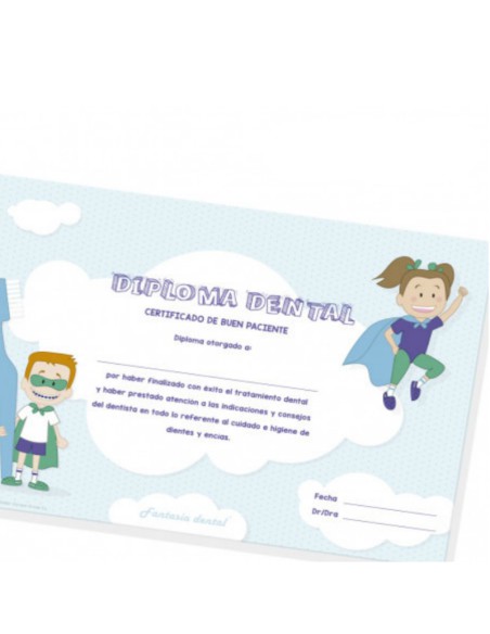 Diploma Dental del Buen Paciente Paquete Surtido 20 uds.