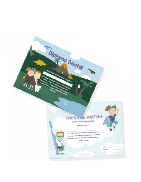 Diploma Dental del Buen Paciente Paquete Surtido 20 uds.