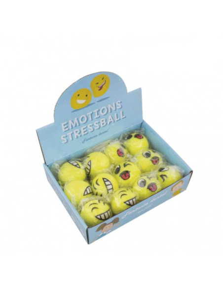 Bola Emoji Antiestrés Caja 12 unidades