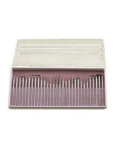 Set Fresas Diamante Laboratorio Estuche 30 uds