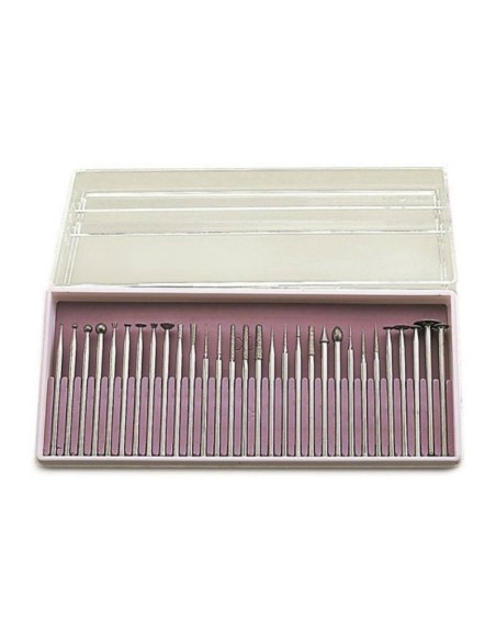 Set Fresas Diamante Laboratorio Estuche 30 uds