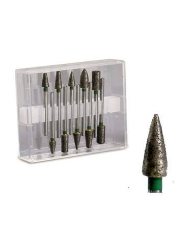 Set Fresas Diamante Sinterizadas Laboratorio Estuche 10 uds