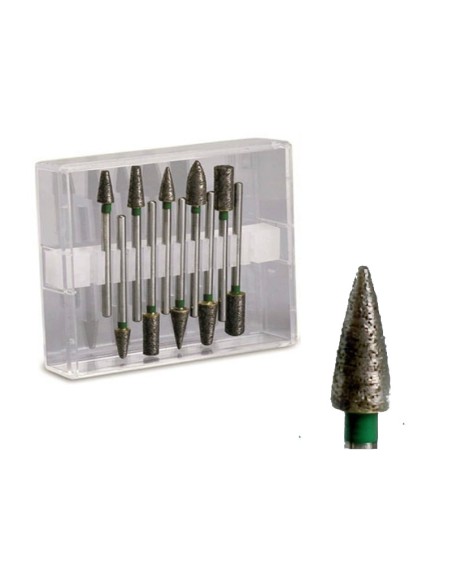 Set Fresas Diamante Sinterizadas Laboratorio Estuche 10 uds