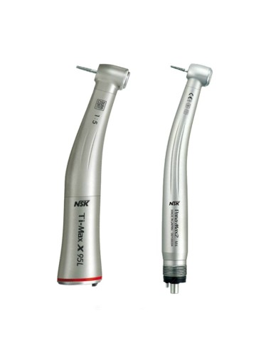 Pack 3 NSK Contraángulo X95L Luz Ti-Max y Turbina Pana-Max2 M4 Spray