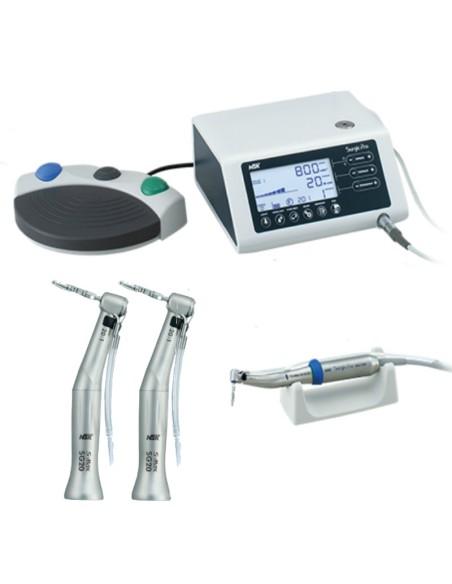 Pack 12 NSK Surgic Pro Sin Luz Motor Cirugía y 2 Contraángulos SG20