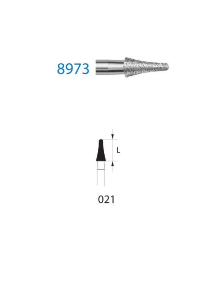 8973.314.021 Fresa KOMET diamante 5 ud