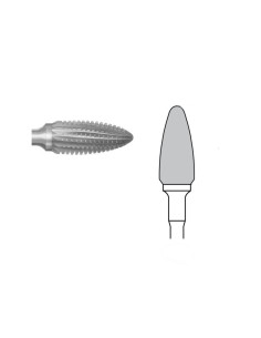 Fresa Carburo H251GSQ.104.060 Acrílicos Blandos 5 uds