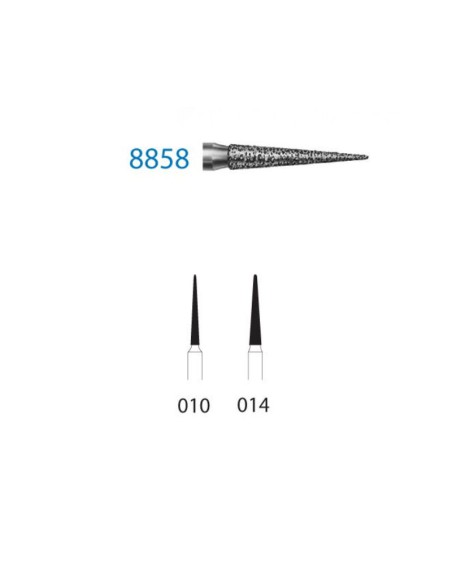 Fresa Diamante Clínica 8858.314 FG Lanza 5 uds