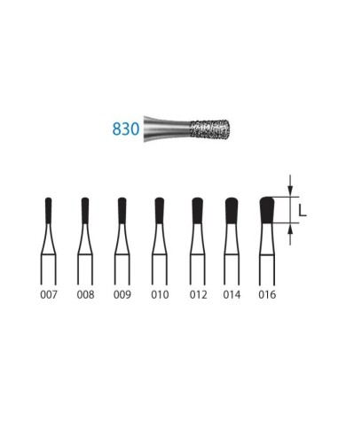 Fresa Diamante Clínica 830.314 FG Pera 5 uds