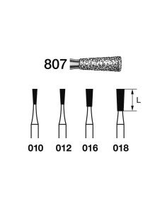 Fresa Diamante Clínica 807.314 FG Cono 5 uds