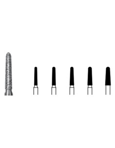 Fresa Diamante FG 6856.314 Clínica Cónico 5 uds