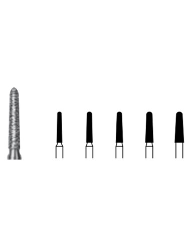 Fresa Diamante FG 6856.314 Clínica Cónico 5 uds