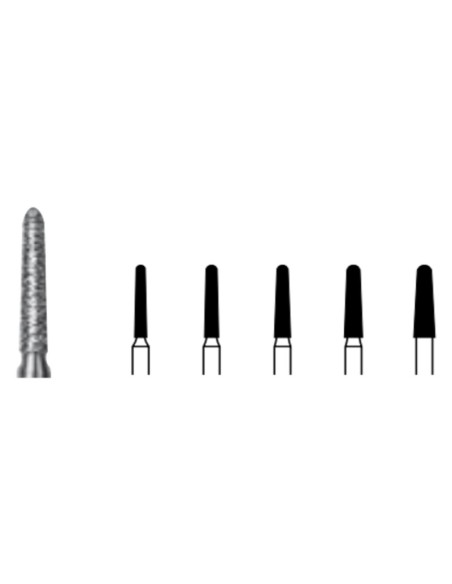 Fresa Diamante FG 6856.314 Clínica Cónico 5 uds