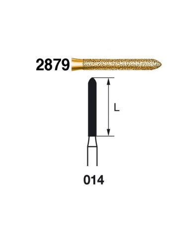 Fresa Diamante FG 2879.314.014 Serie 2000 Clínica 5 uds